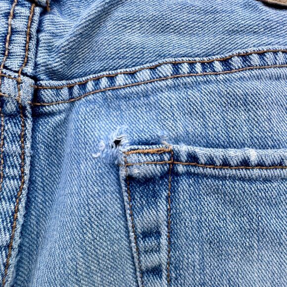 American Eagle Jeans Mens Size 33 Bootcut Y2K Distressed Grunge - Picture 6 of 16